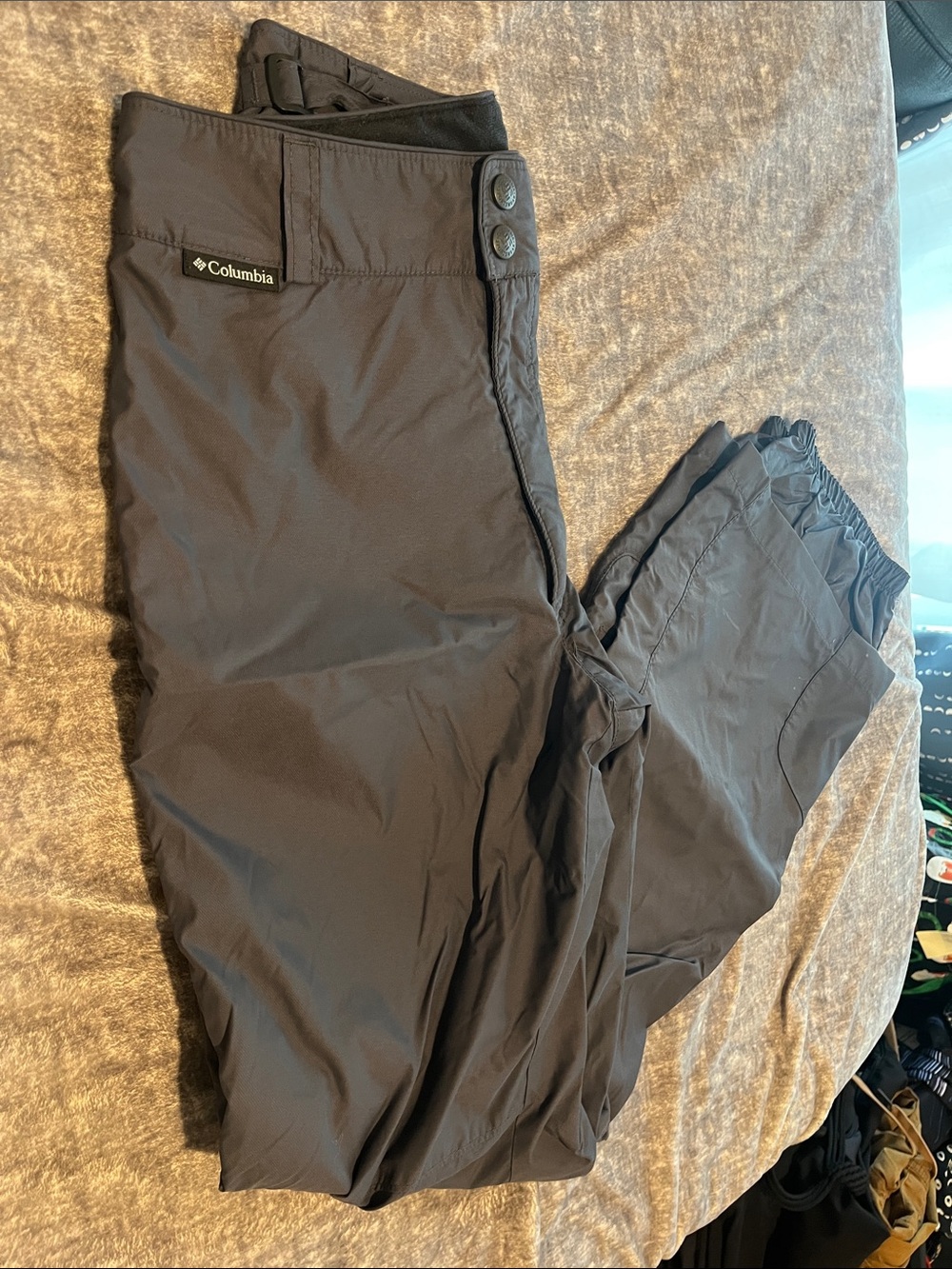 Columbia Gray/ Black Insulated Snow Pants